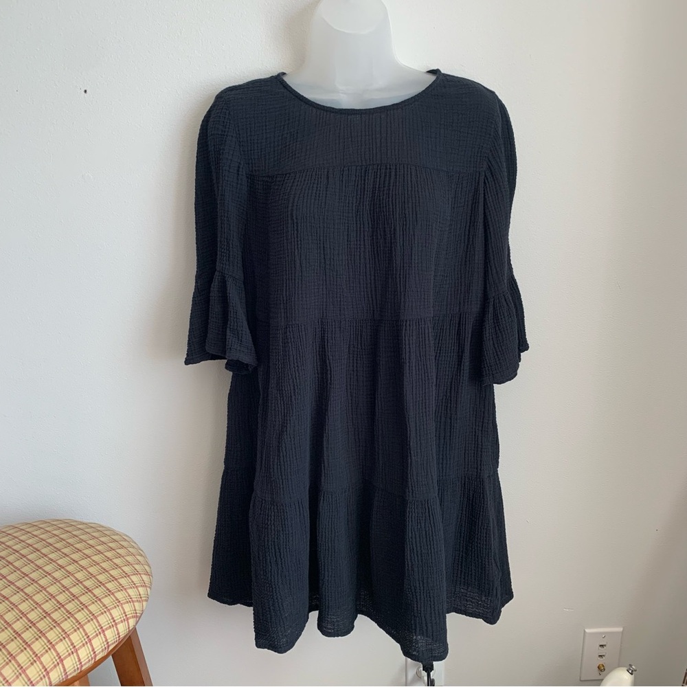 Outerknown 100% cotton Black Mini Dress